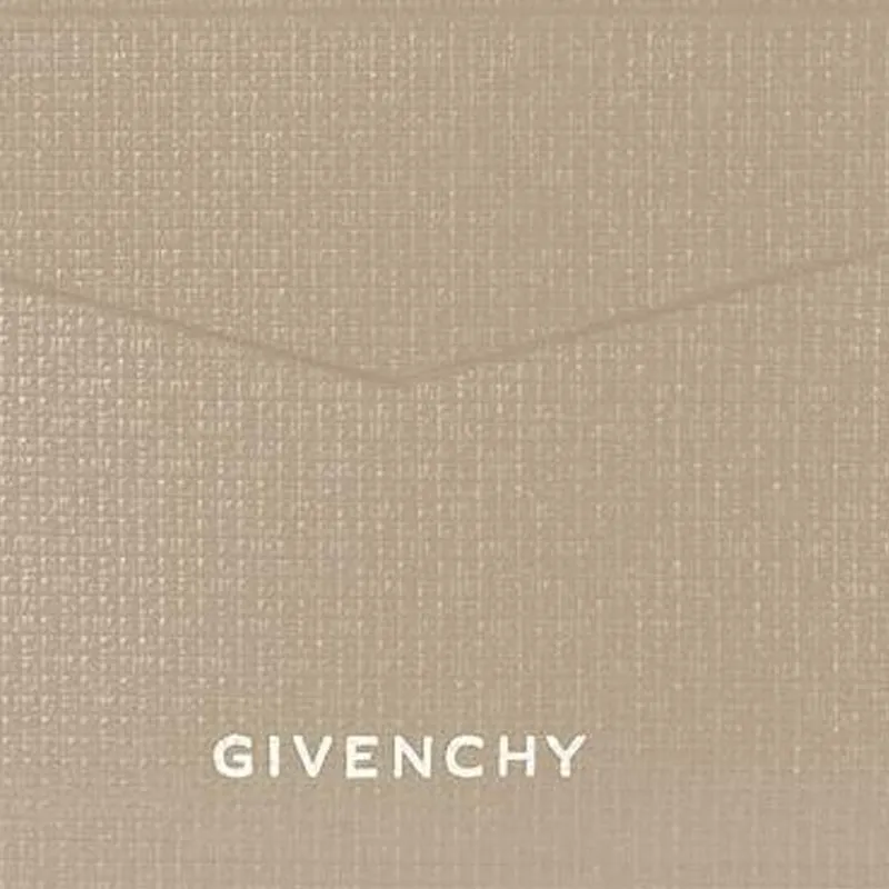 Givenchy 4G Calfskin Card Holder Men's Beige & Gray-4