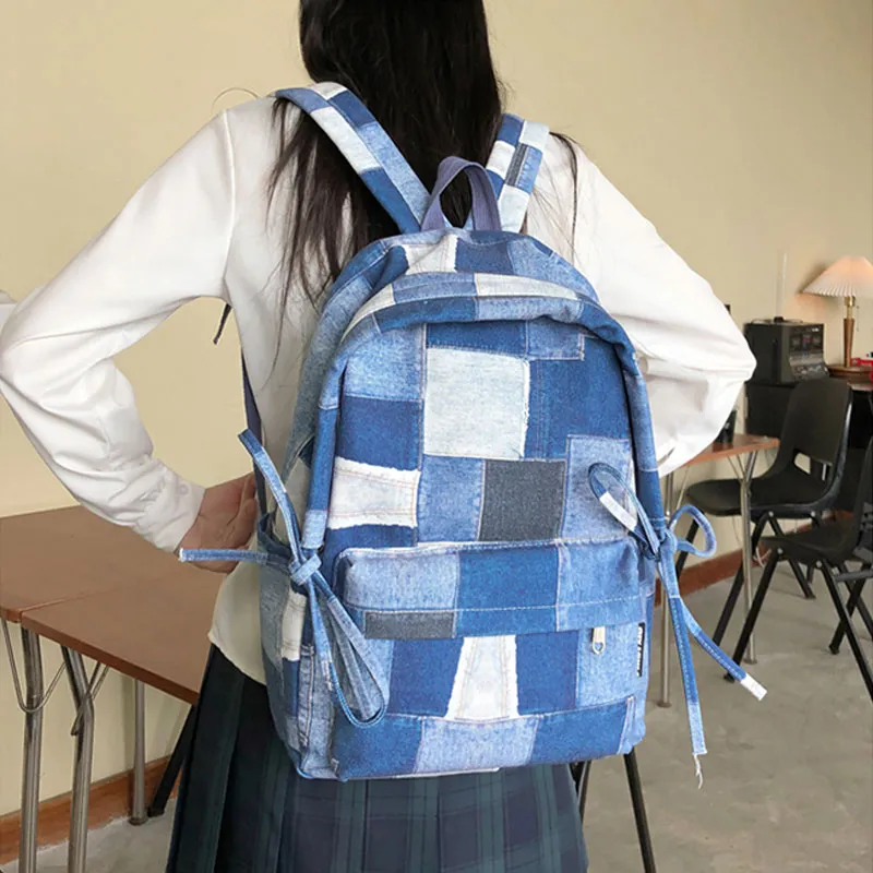 H YXIANG Nylon Backpack Regular Unisex Multicolor-6