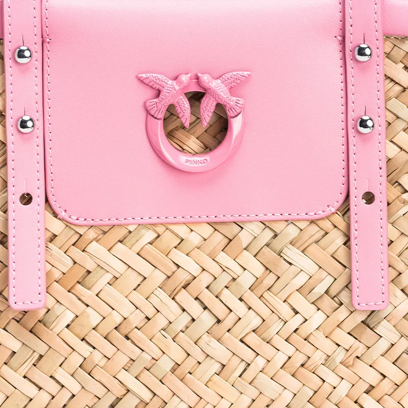 PINKO Large Love Summer Beach Bag-4
