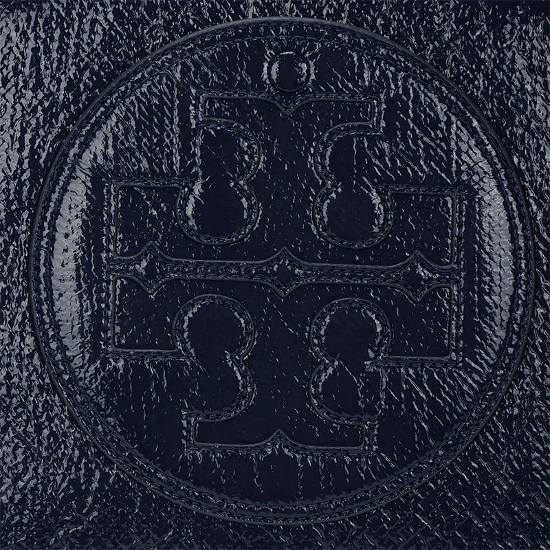TORY BURCH Ella Cotton Tote Bag Shopping Bag Handbag Shoulder Bag Regular Women's Marine Blue-4