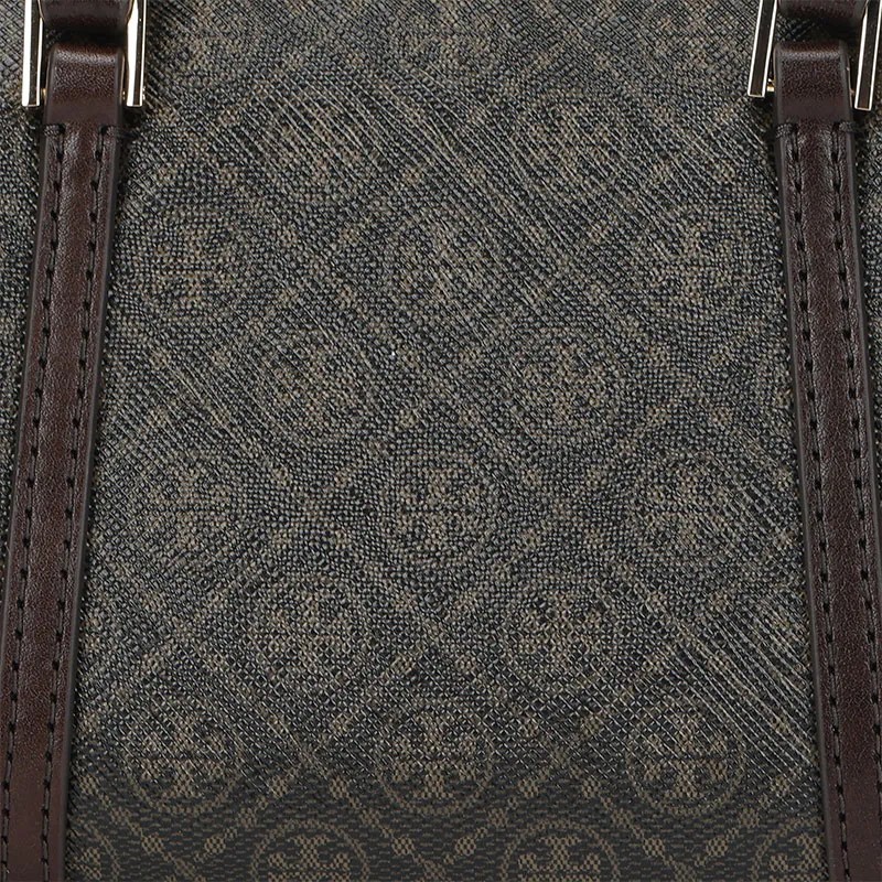 TORY BURCH T Monogram Coated Canvas Mini Barrel Bag French Press-4
