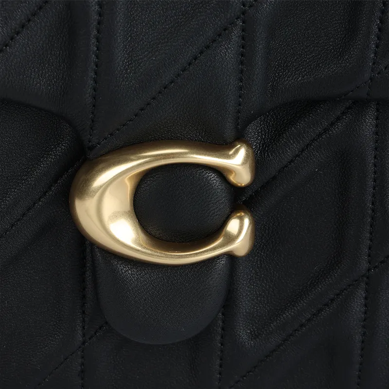 COACH Times Square Tabby Sheepskin Crossbody Bag, Shoulder Bag Trumpets Women's Black-5