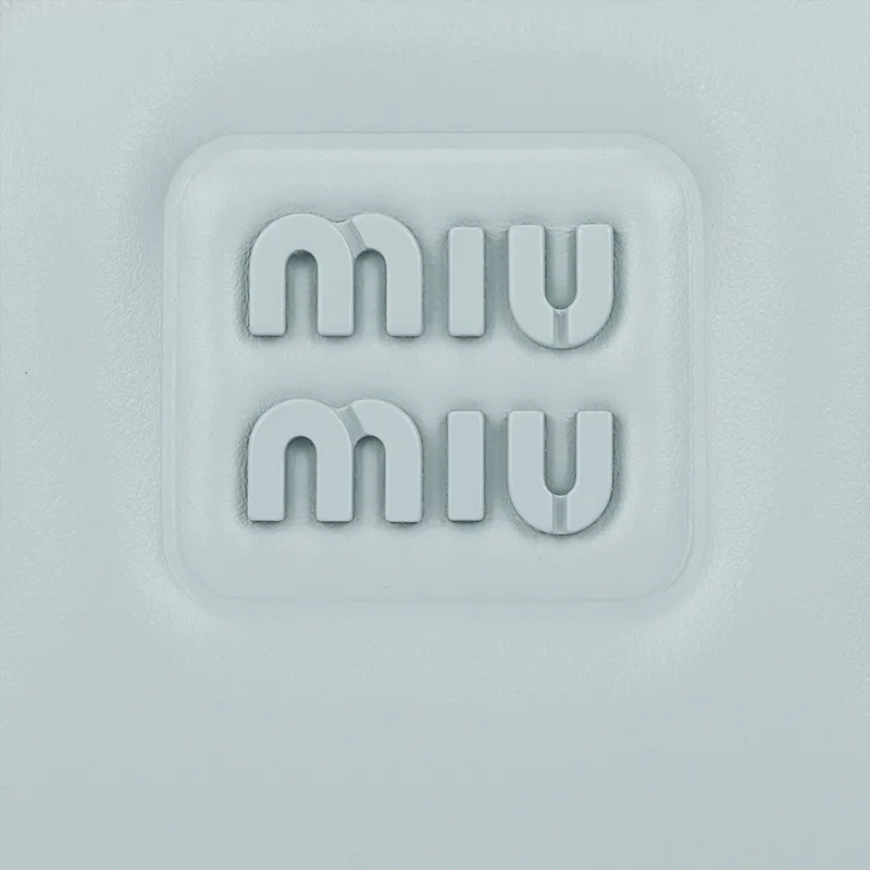 MIU MIU Arcadie Series Calfskin Shoulder Bag, Crossbody Bag, Handbag Regular Women's Light Blue-4