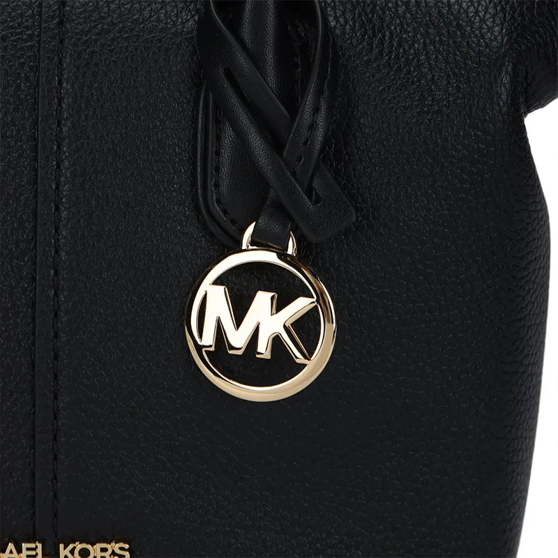 MICHAEL KORS Hyde Small Pebbled Leather Satchel-5