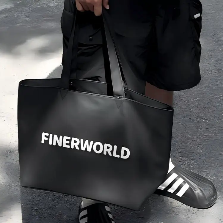 Finerworld Nylon Tote Bag, Shoulder Bag Regular Unisex Multicolor-3