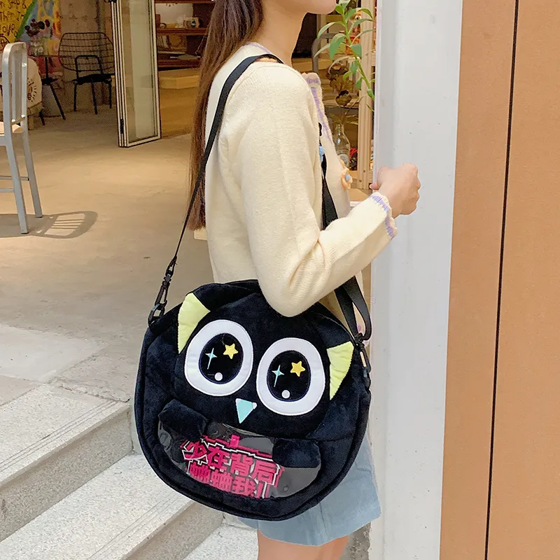 Travel Plush Backpack On The Shoulder Regular Unisex Gray/Black-8