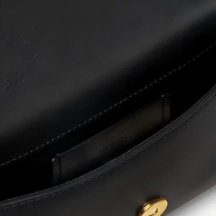VERSACE Cow Leather One Shoulder Crossbody Fanny Pack Men's Black-4