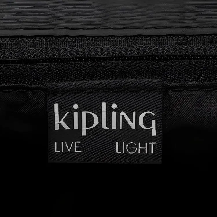 Kipling Polyester Shoulder Bag, Crossbody Bag, Handbag Small Size Women's Black & White-4