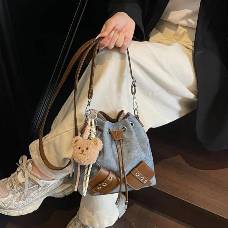 Gerlanx PU Bucket Bags Crossbody Bag, Shoulder Bag Women's Multicolor-11