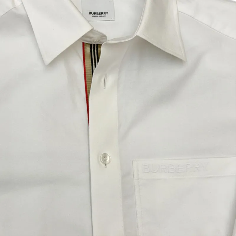 Burberry Shirts Men White-2