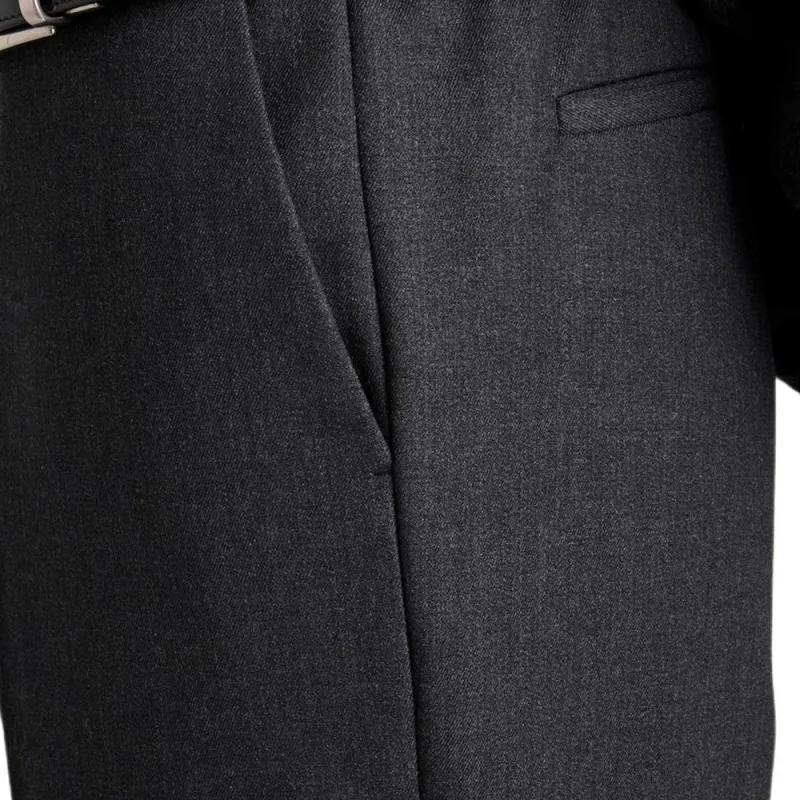 PRADA FW24 Suit Trouser Men's Coal Gray-4
