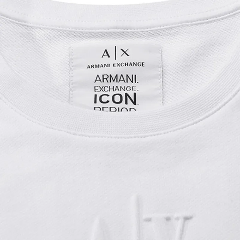 ARMANI EXCHANGEAE FW24 Short Sleeved Dress Women's White-4