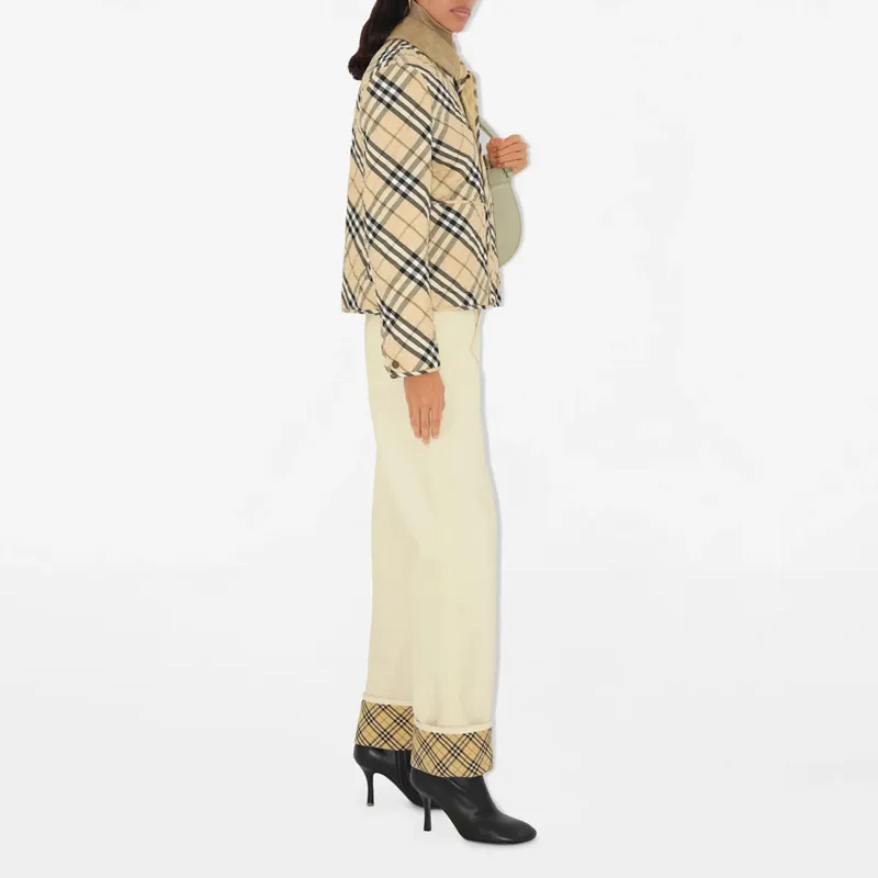 Burberry Check Printed Quilted Jacket-3