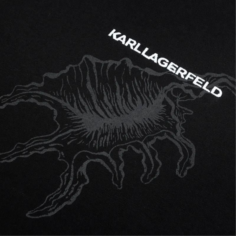 KARL LAGERFELD SS24 T Shirt Men's Black-3