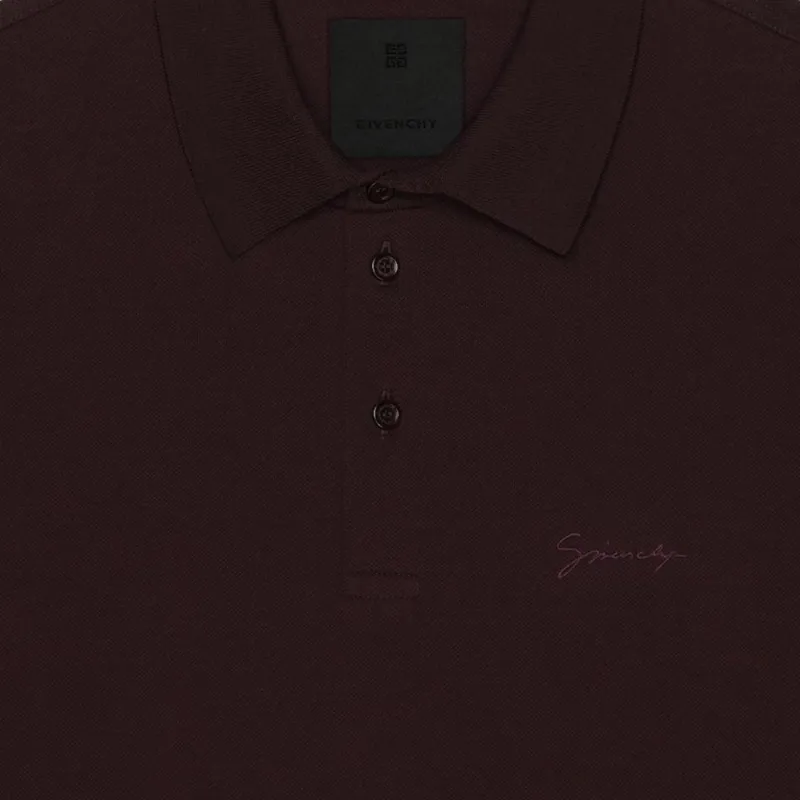 Givenchy Logo Embroidered Polo Shirt-4