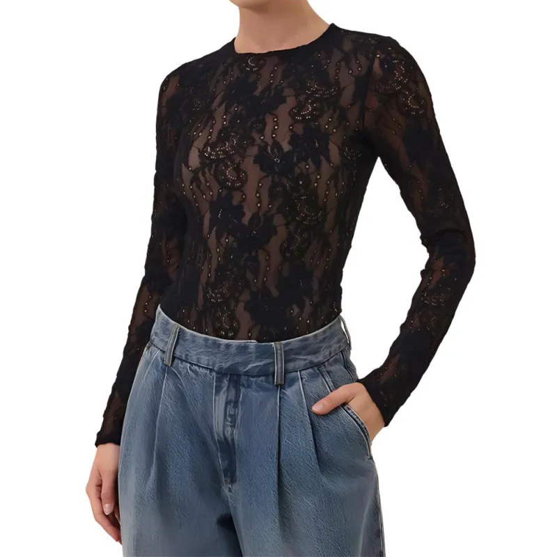 Zimmermann Lace Long Sleeved Bodysuit-4