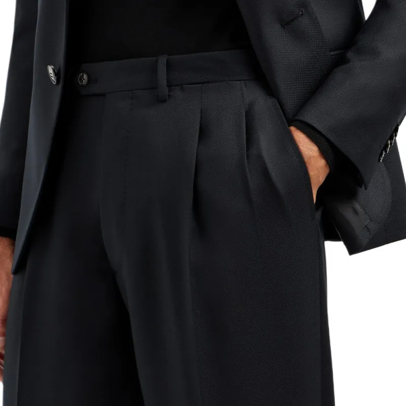 GIORGIO ARMANI Single breasted Soho Line Suit In Virgin Wool Armure-6