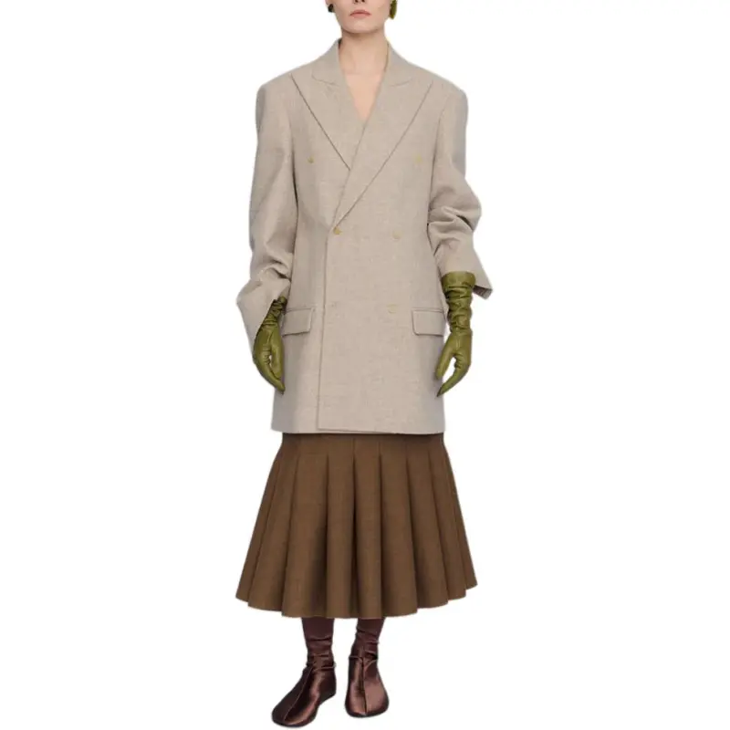 CARVEN Casual Long Skirts Women's Ginger Yellow-1