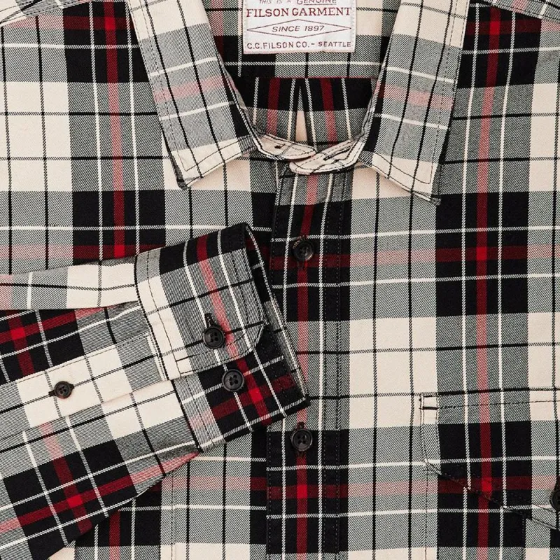 Filson FW24 Shirt Men's Red White Mixed Color-5