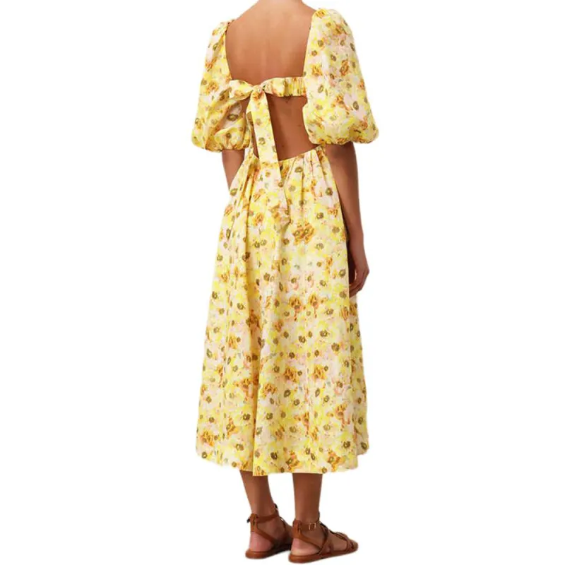 Zimmermann SS24 Short-Sleeved Dresses Women's Yellow-2