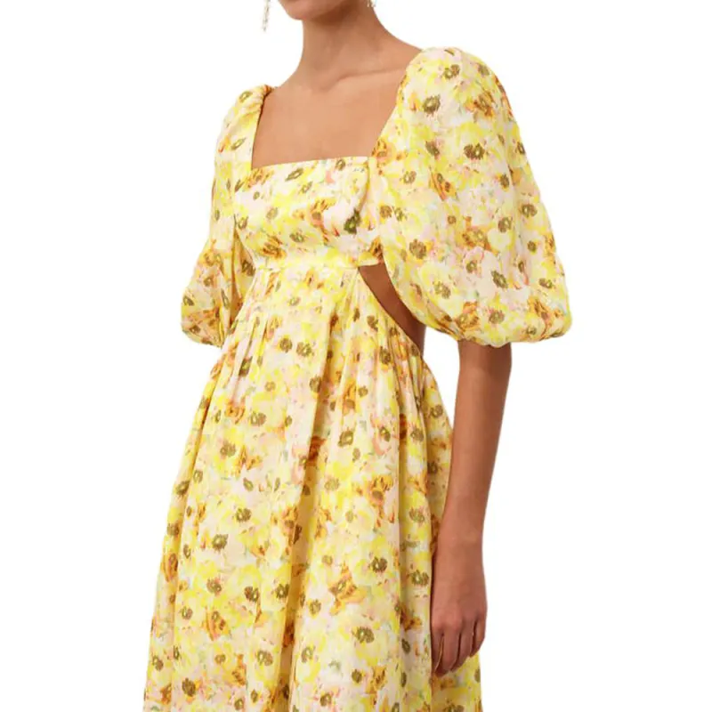 Zimmermann SS24 Short-Sleeved Dresses Women's Yellow-4