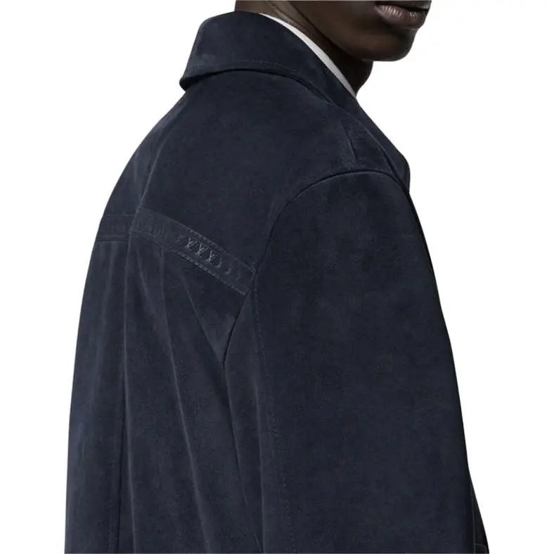 LOUIS VUITTON Leather Zipped Blouson-6