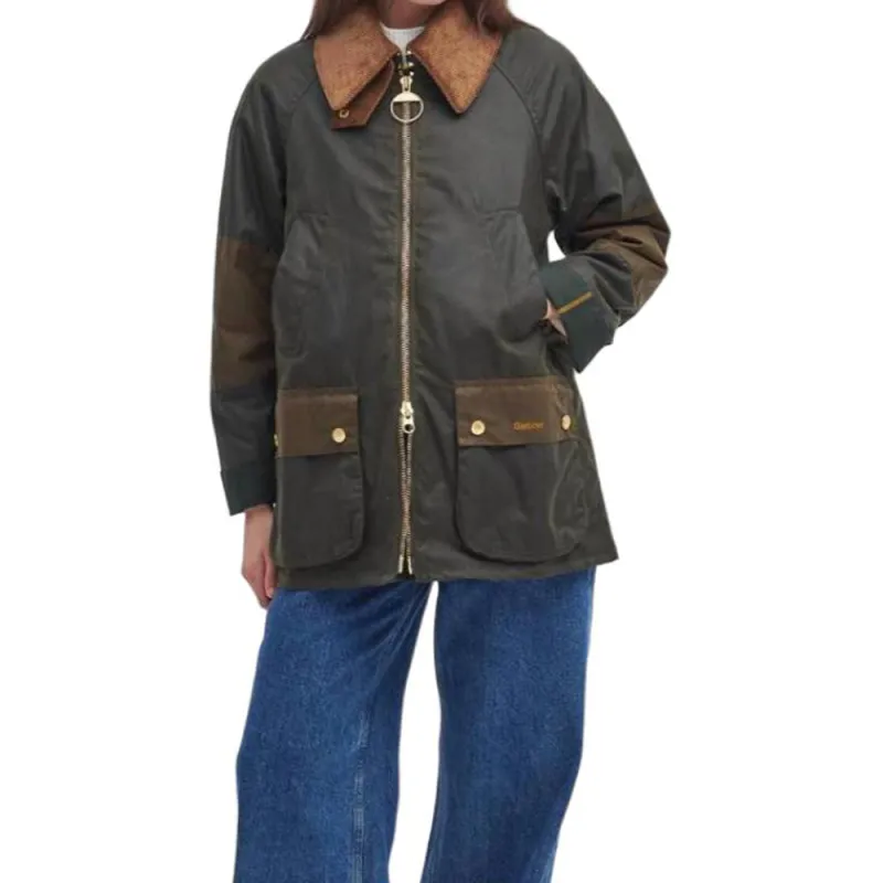 BARBOUR Allerston Waxed Zip-Up Jacket-1