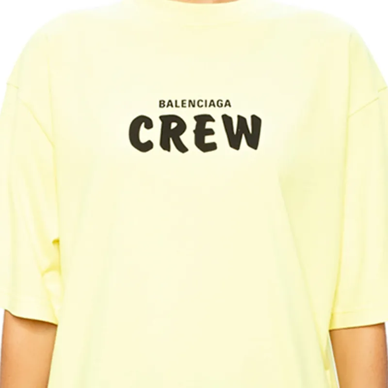 Balenciaga Regular T Shirt Women's Yellow-6