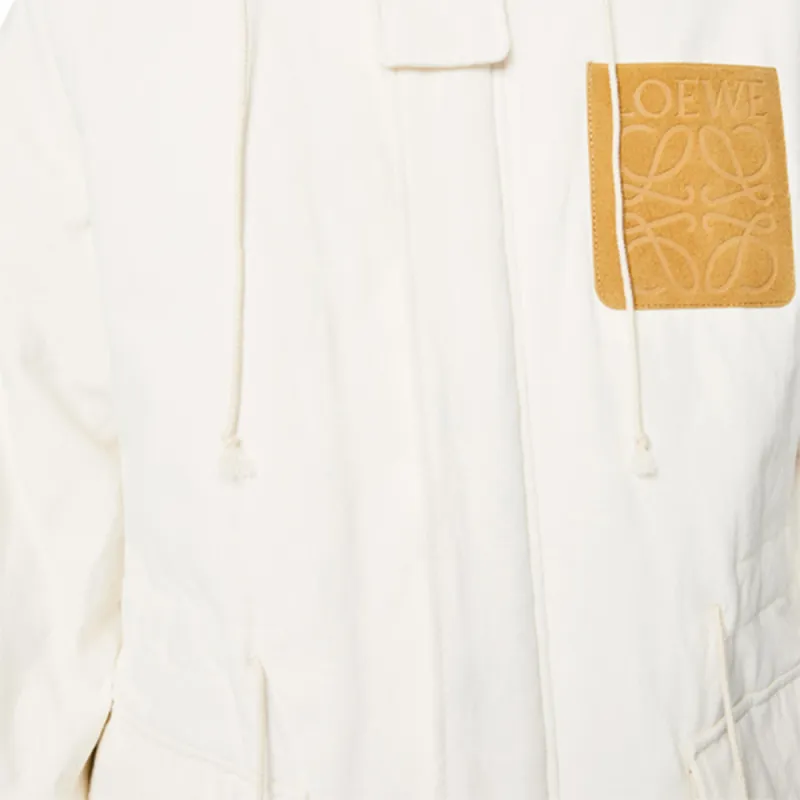 LOEWE SS21 Parka Coat Men's White-5