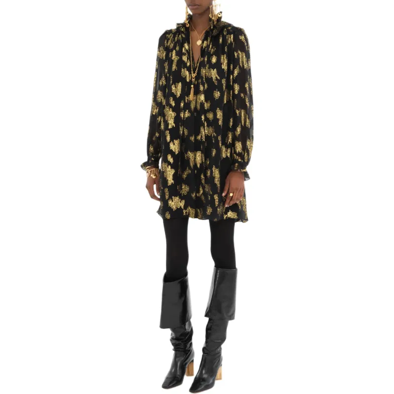 Chloé Tie Front Mini Dress-1
