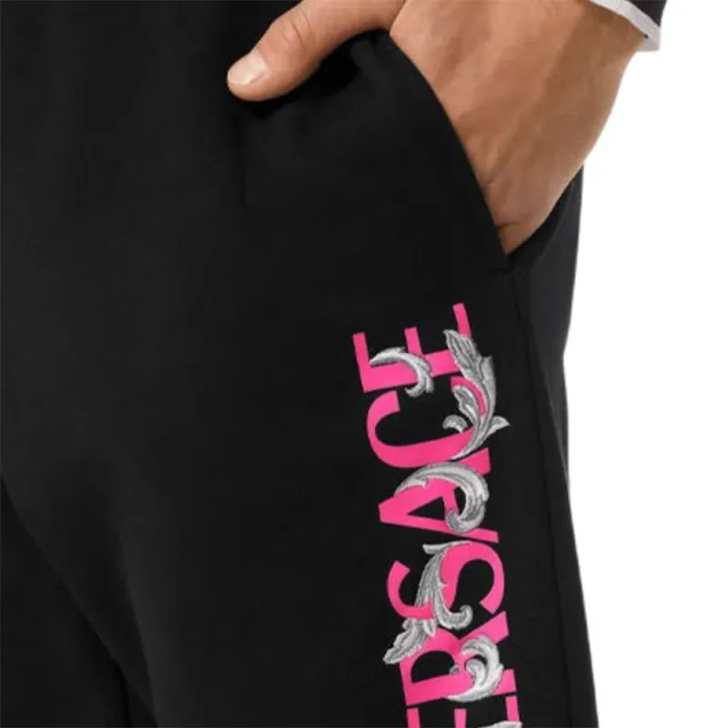 VERSACE Silver Baroque Sweatpants-6