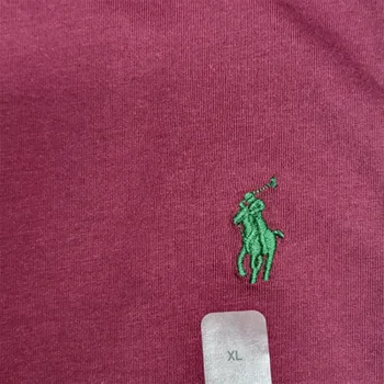Polo Ralph Lauren T Shirts Men Burgundy