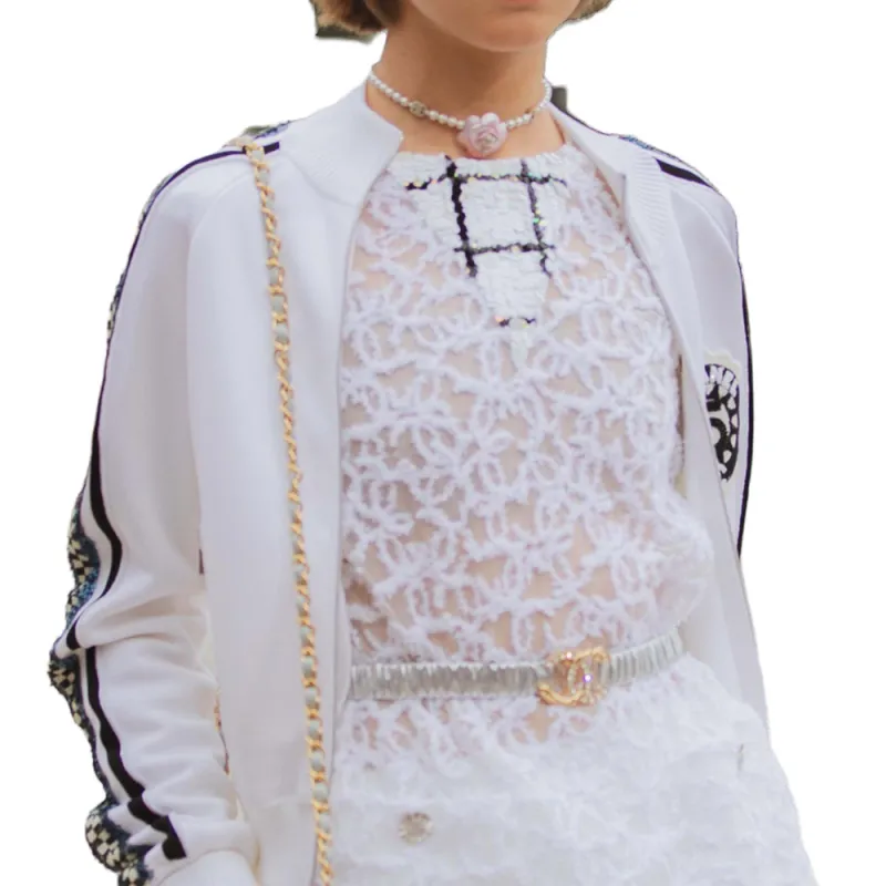 CHANEL 23 New Spring And Summer Arrivals Jackets Coats Women's White-3