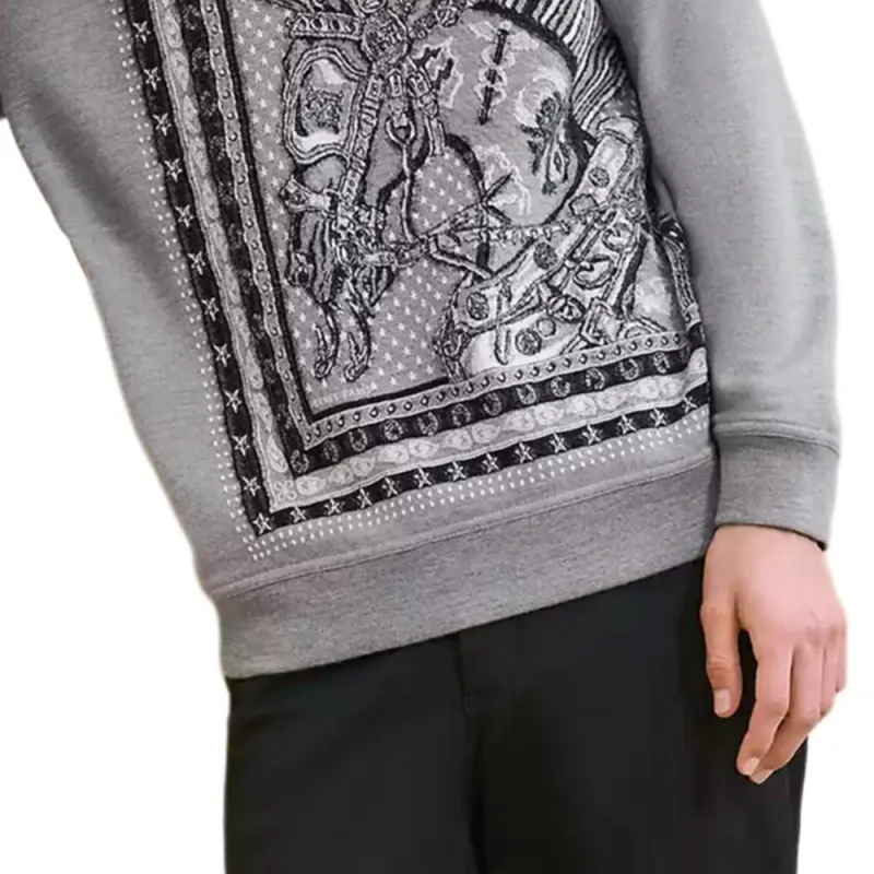 HERMES Sweaters Men Gray-3