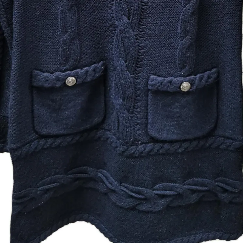 CHANEL FW18 Sweater Women's Dark Blue-5