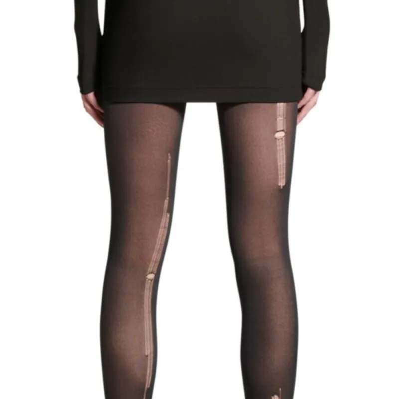 Balenciaga Leggings Regular Women's Black-4