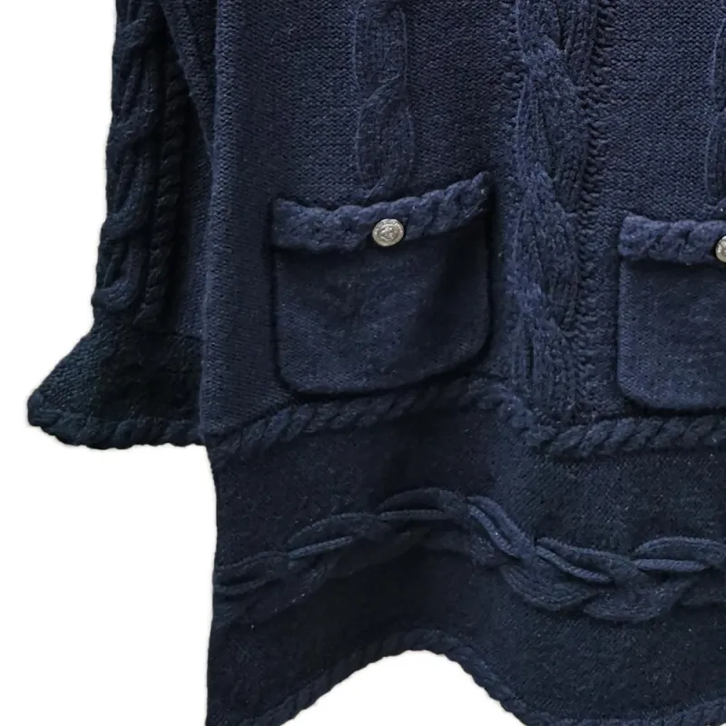 CHANEL FW18 Sweater Women's Dark Blue-3