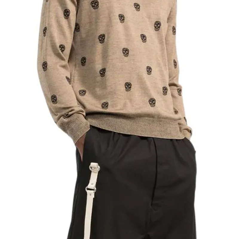 Alexander McQueen Sweaters Men Brown-5