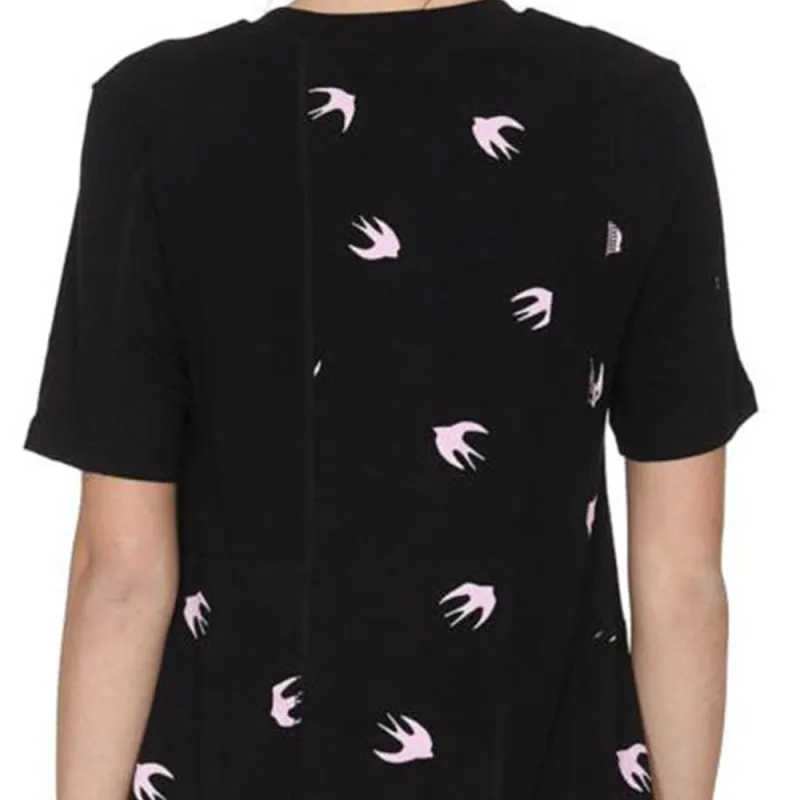 Alexander McQueen Short Sleeved Dresses Women's Black-4