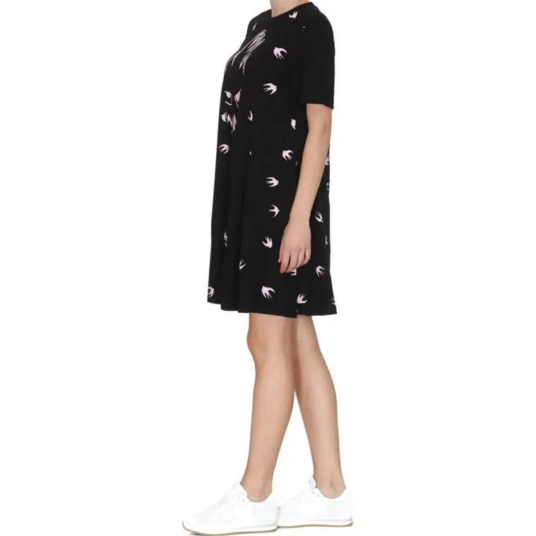 Alexander McQueen Short Sleeved Dresses Women's Black-3