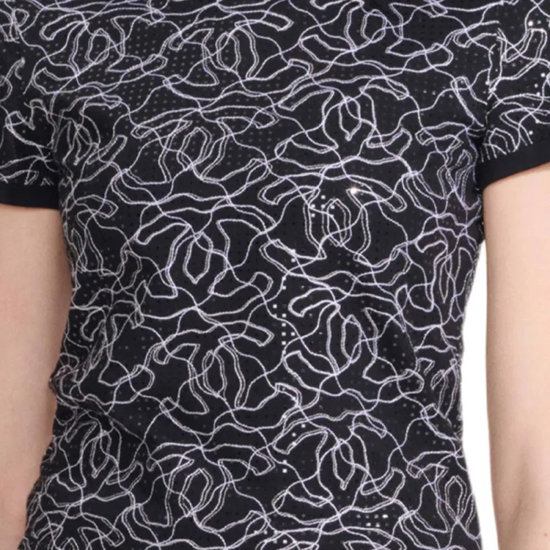 CHANEL SS25 Regular T-Shirt Women's Black White-3