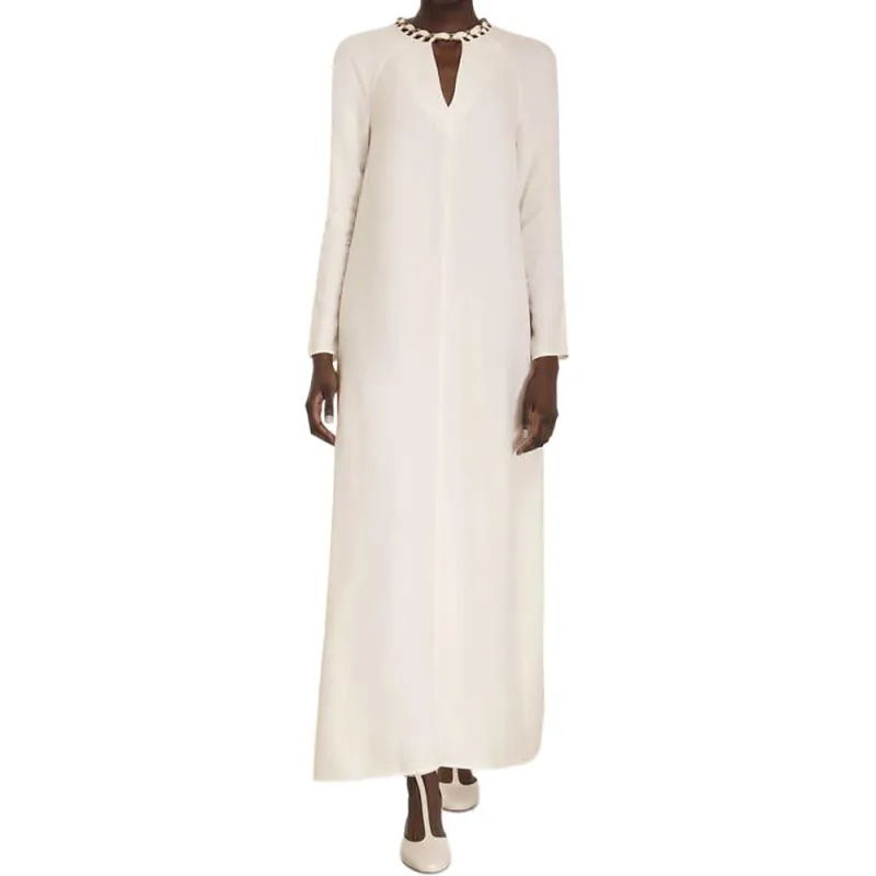 Zimmermann Luminosity Collection FW23 Long-Sleeved Dresses Women's Cream-1