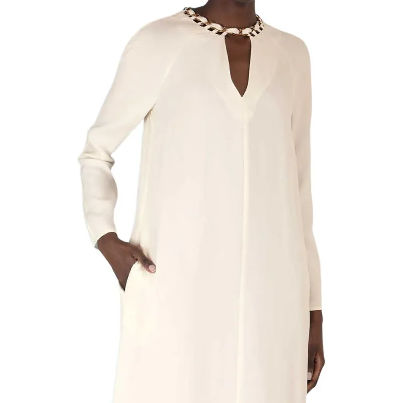Zimmermann Luminosity Collection FW23 Long-Sleeved Dresses Women's Cream-4