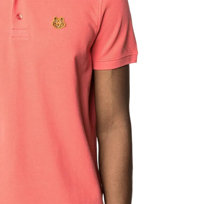 KENZO Polo Shirts Men Coral Pink-3