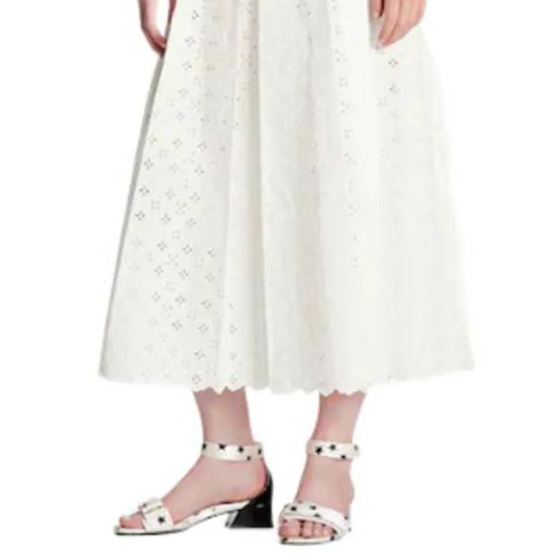 LOUIS VUITTON FW22 Casual Long Skirts Women's White-4