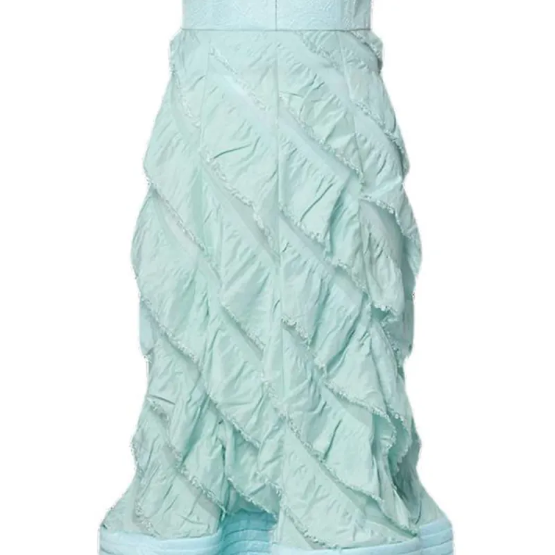 LOUIS VUITTON Mermaid Hem Flounce Gown-4