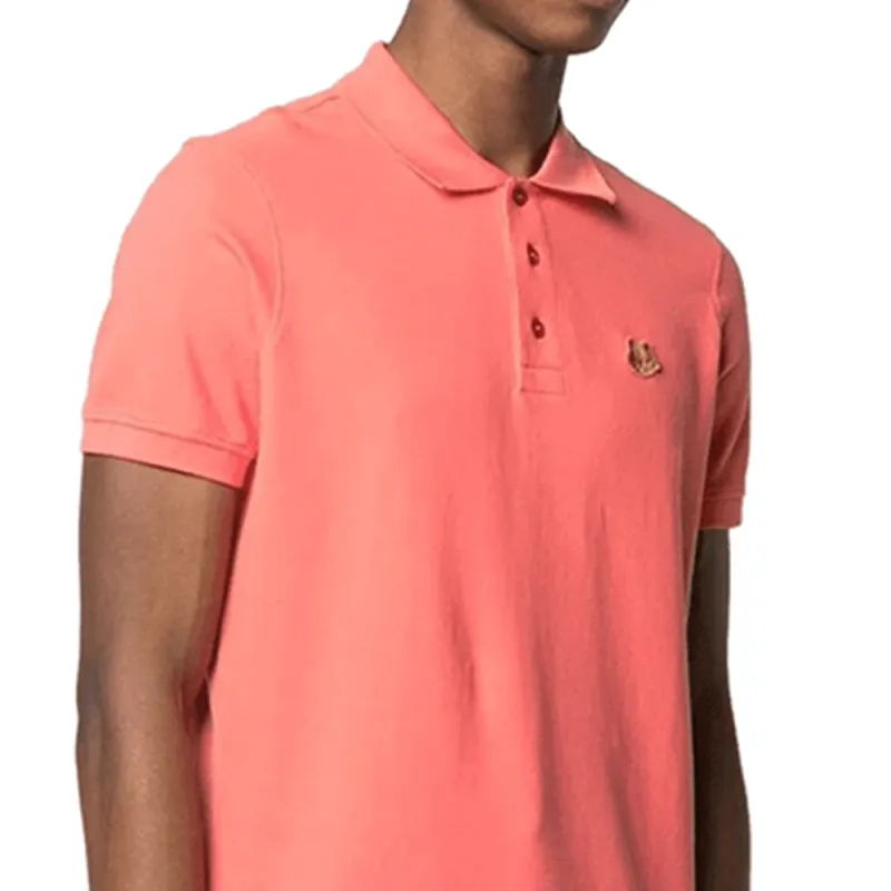 KENZO Polo Shirts Men Coral Pink-5