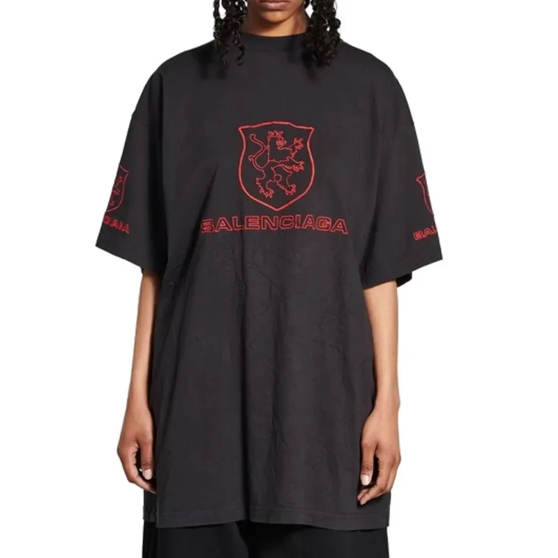 Balenciaga Lion Club Oversized T Shirt-5