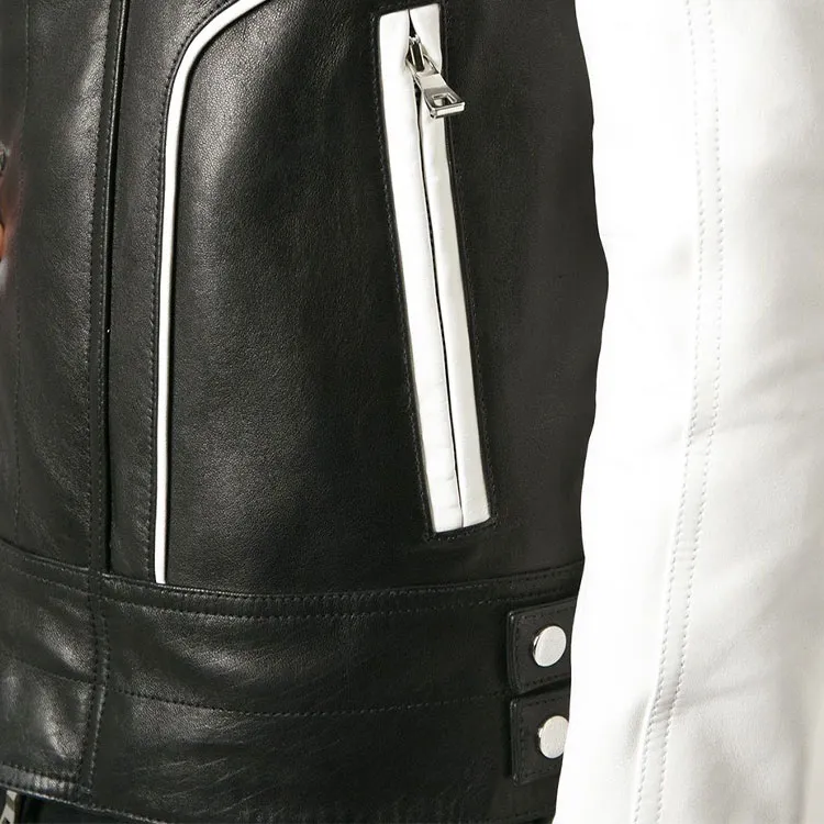BALMAIN Leather Jacket Men's Black-1