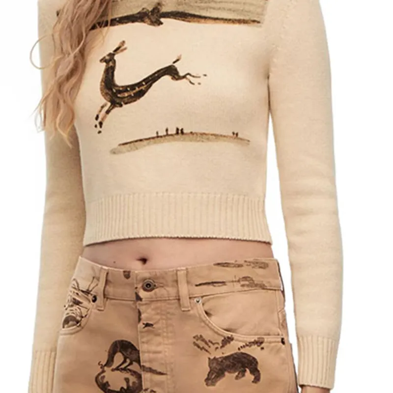 LOEWE SS23 Sweater Women's Light Umber-4